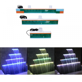 Acrylic Waterfall Spray Booth Water Descent Led Swimming Pool Fountain Waterfall With Light For Garden Home Decor 